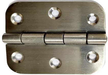 STAINLESS STEEL ROUND CORNER HINGE